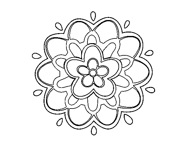 Dibujo para colorear: Mandalas Flores (Mandalas) #117167 - Dibujos para Colorear e Imprimir Gratis