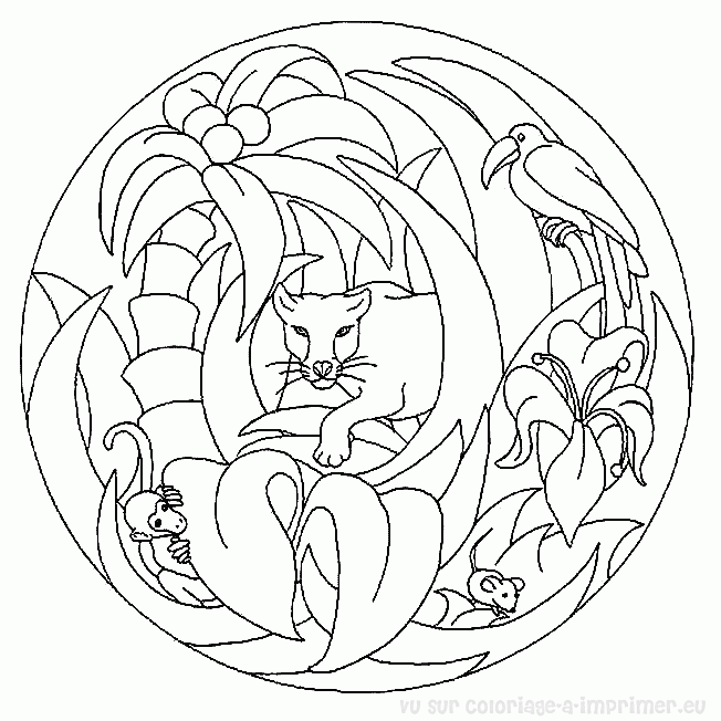 Dibujo para colorear: Mandalas para niños (Mandalas) #124271 - Dibujos para Colorear e Imprimir Gratis
