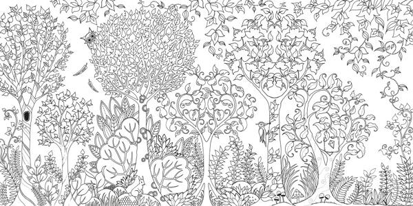 Dibujo para colorear: Bosque (Naturaleza) #157030 - Dibujos para Colorear e Imprimir Gratis
