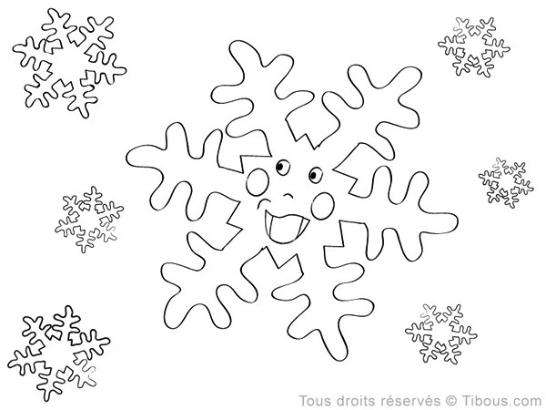 Dibujo para colorear: Copo de nieve (Naturaleza) #160485 - Dibujos para Colorear e Imprimir Gratis