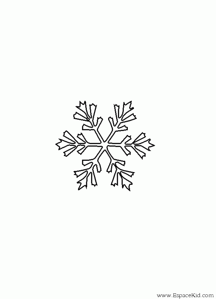 Dibujo para colorear: Copo de nieve (Naturaleza) #160488 - Dibujos para Colorear e Imprimir Gratis