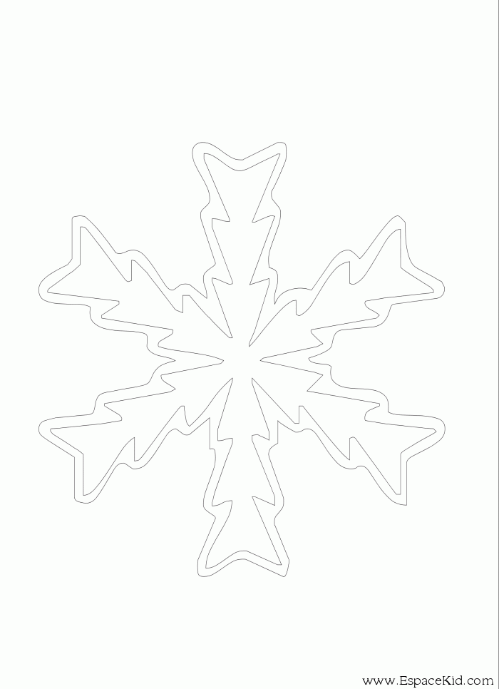 Dibujo para colorear: Copo de nieve (Naturaleza) #160498 - Dibujos para Colorear e Imprimir Gratis