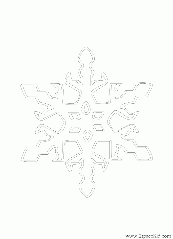 Dibujo para colorear: Copo de nieve (Naturaleza) #160504 - Dibujos para Colorear e Imprimir Gratis