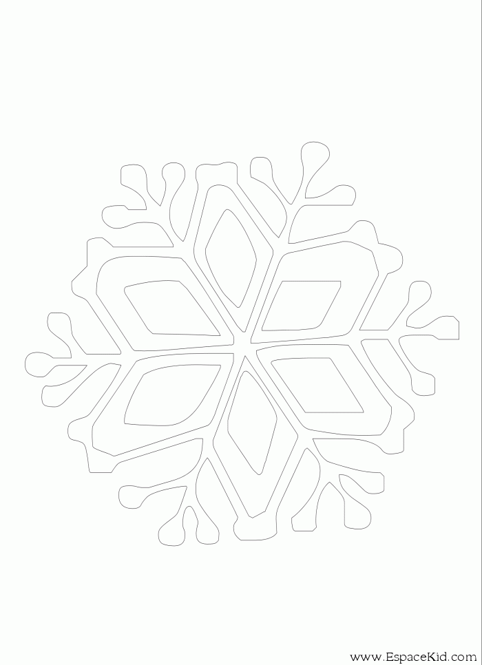 Dibujo para colorear: Copo de nieve (Naturaleza) #160518 - Dibujos para Colorear e Imprimir Gratis