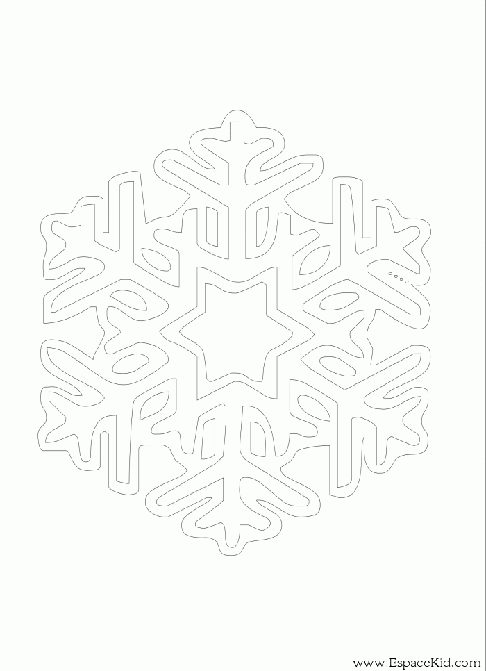 Dibujo para colorear: Copo de nieve (Naturaleza) #160563 - Dibujos para Colorear e Imprimir Gratis