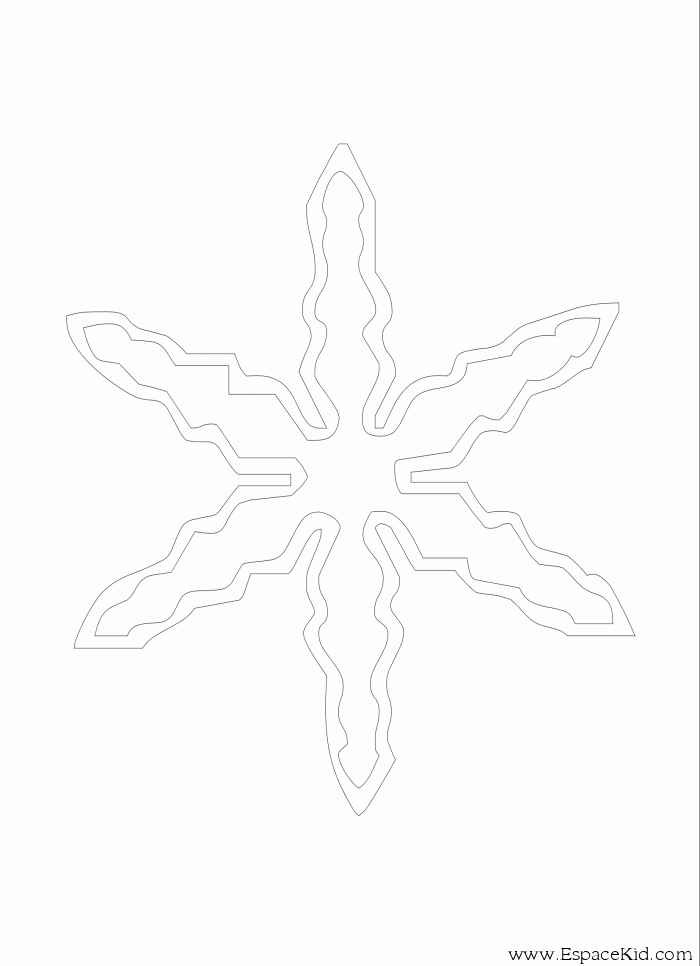 Dibujo para colorear: Copo de nieve (Naturaleza) #160595 - Dibujos para Colorear e Imprimir Gratis