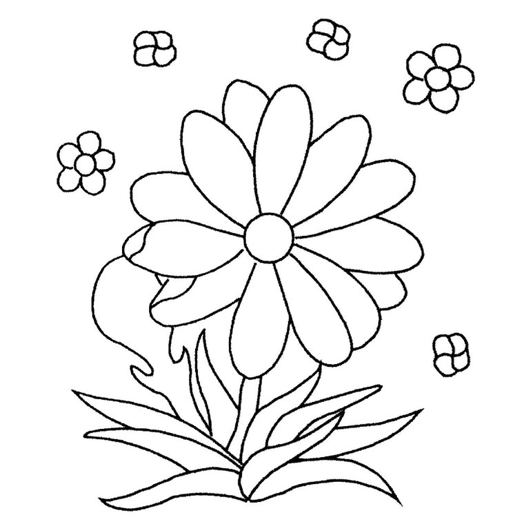 Dibujo para colorear: Flores (Naturaleza) #154982 - Dibujos para Colorear e Imprimir Gratis