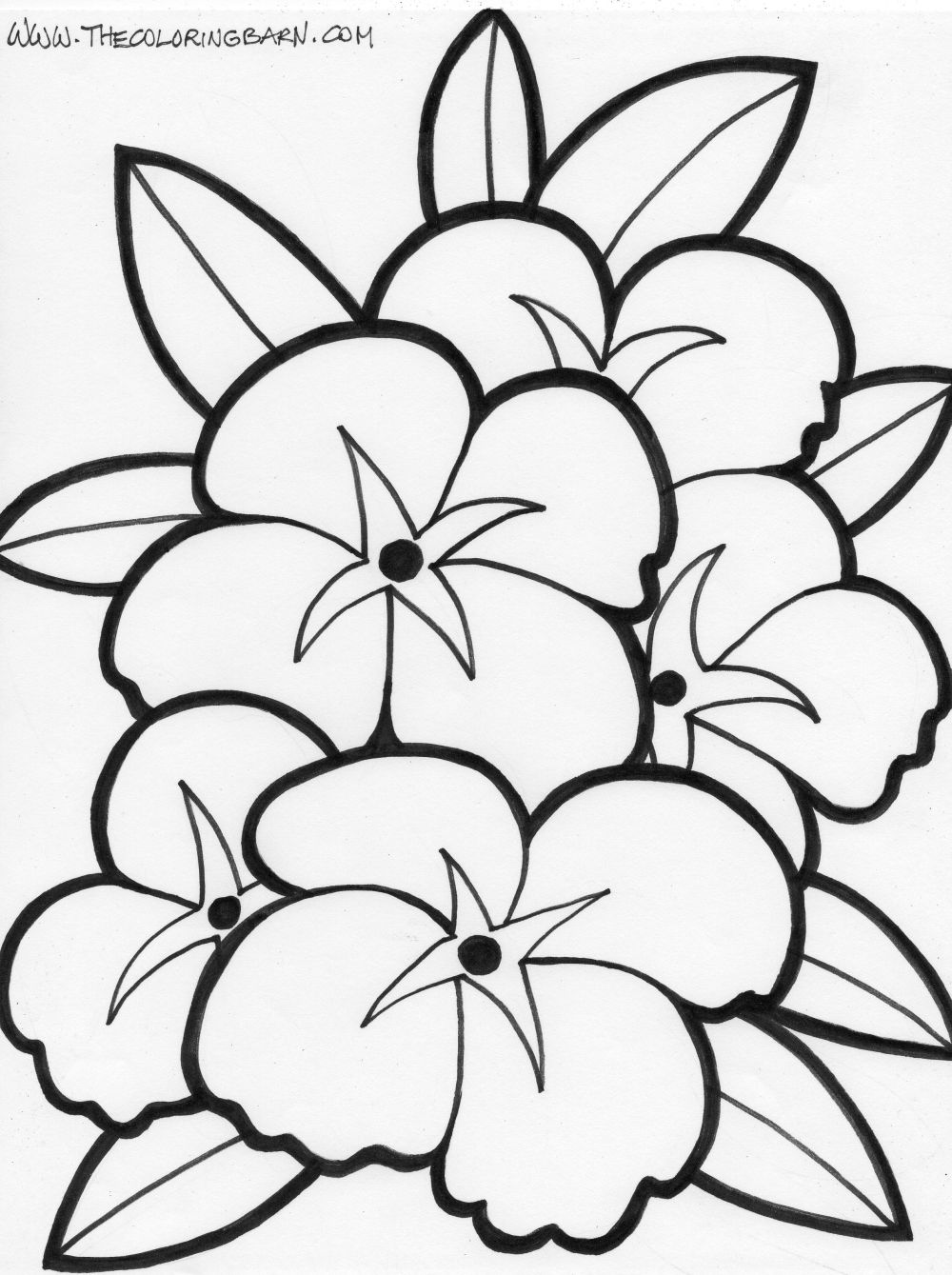 Dibujo para colorear: Flores (Naturaleza) #155030 - Dibujos para Colorear e Imprimir Gratis