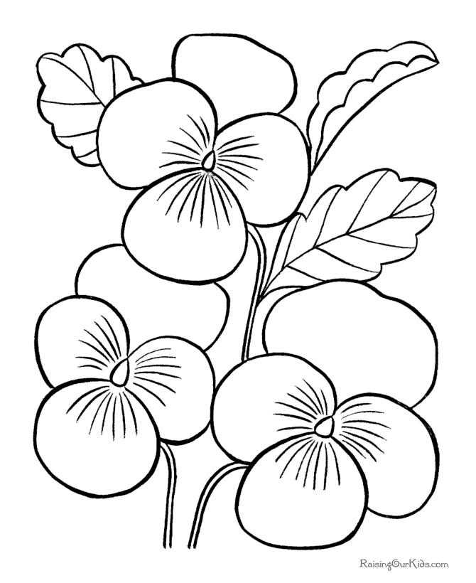 Dibujo para colorear: Flores (Naturaleza) #155085 - Dibujos para Colorear e Imprimir Gratis