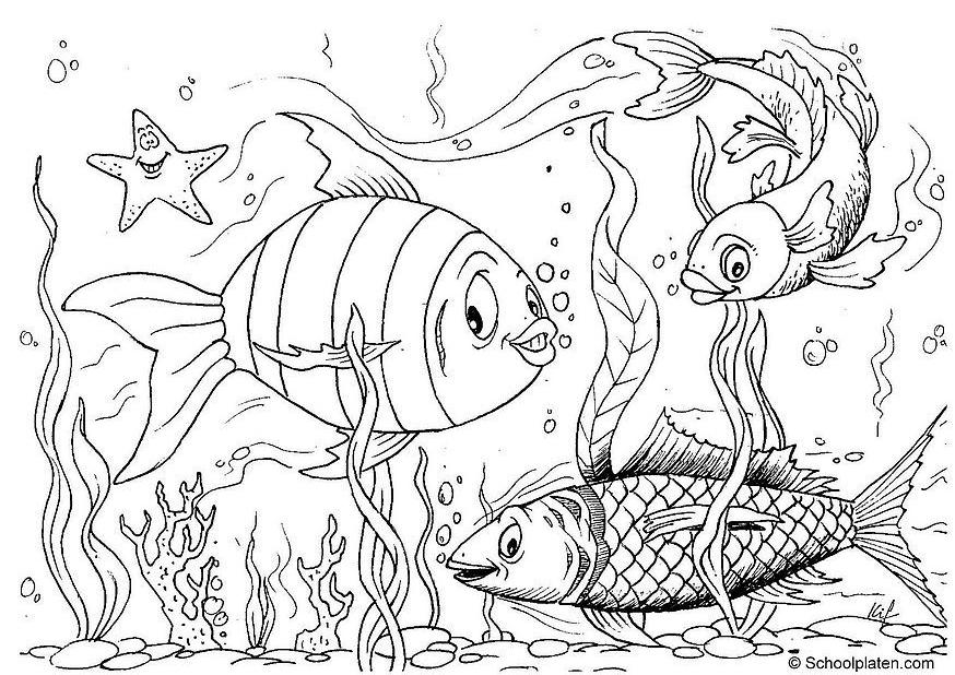 Dibujo para colorear: Fondo del mar (Naturaleza) #160103 - Dibujos para Colorear e Imprimir Gratis