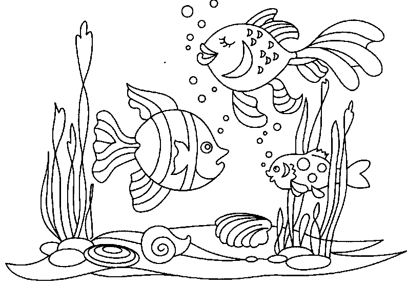 Dibujo para colorear: Fondo del mar (Naturaleza) #160264 - Dibujos para Colorear e Imprimir Gratis