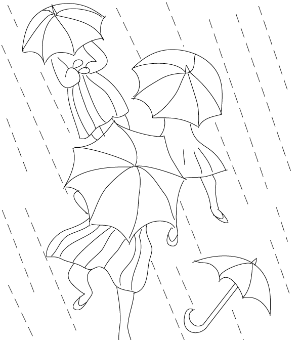 Dibujo para colorear: lluvia (Naturaleza) #158404 - Dibujos para Colorear e Imprimir Gratis