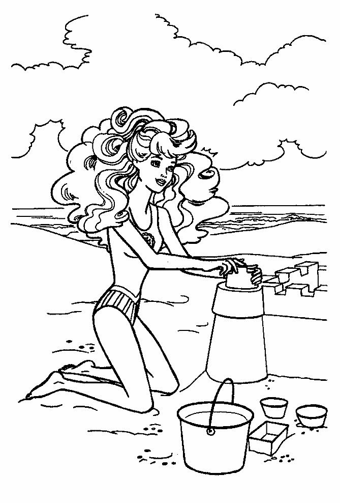 Dibujo para colorear: Playa (Naturaleza) #159208 - Dibujos para Colorear e Imprimir Gratis