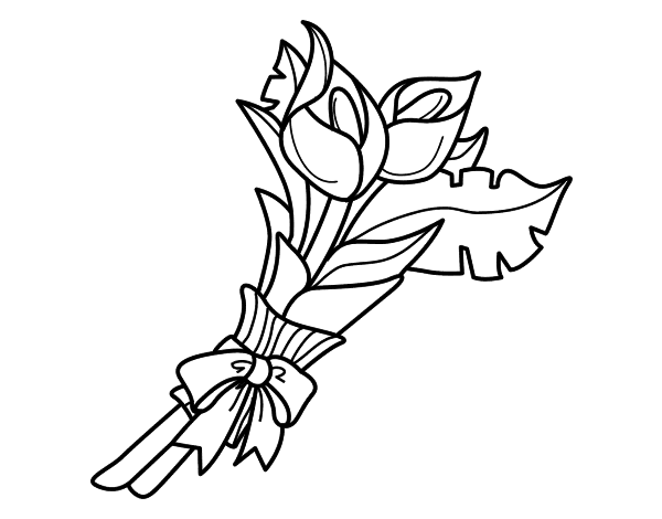 Dibujo para colorear: Ramo de flores (Naturaleza) #160773 - Dibujos para Colorear e Imprimir Gratis