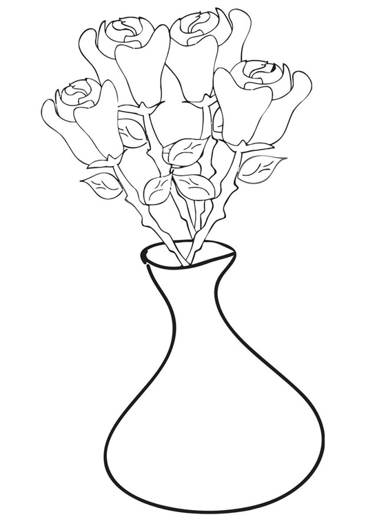 Dibujo para colorear: Ramo de flores (Naturaleza) #160846 - Dibujos para Colorear e Imprimir Gratis