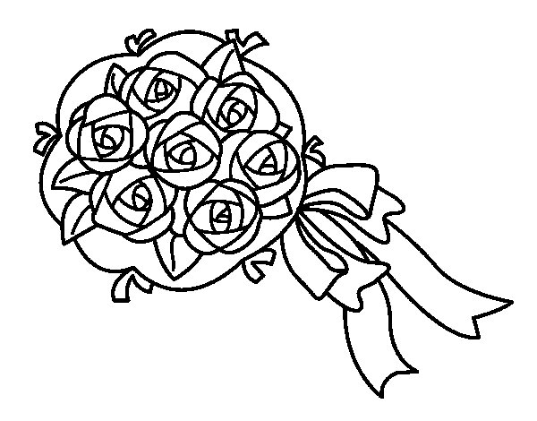 Dibujo para colorear: Ramo de flores (Naturaleza) #160857 - Dibujos para Colorear e Imprimir Gratis