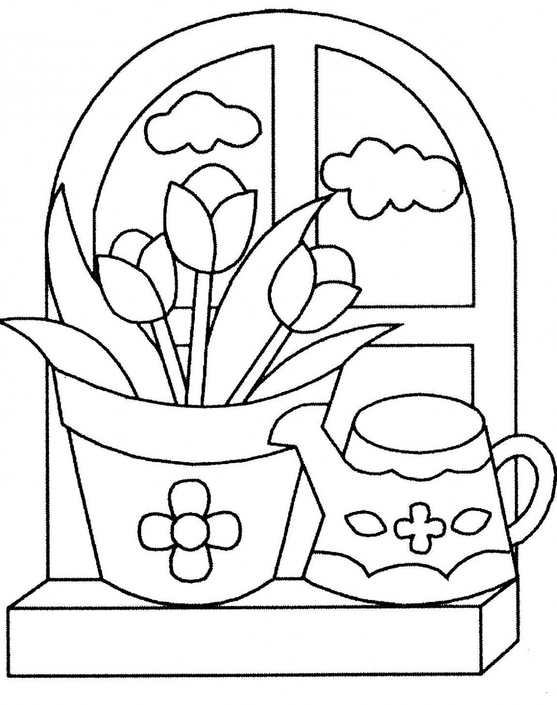 Dibujo para colorear: Ramo de flores (Naturaleza) #160898 - Dibujos para Colorear e Imprimir Gratis