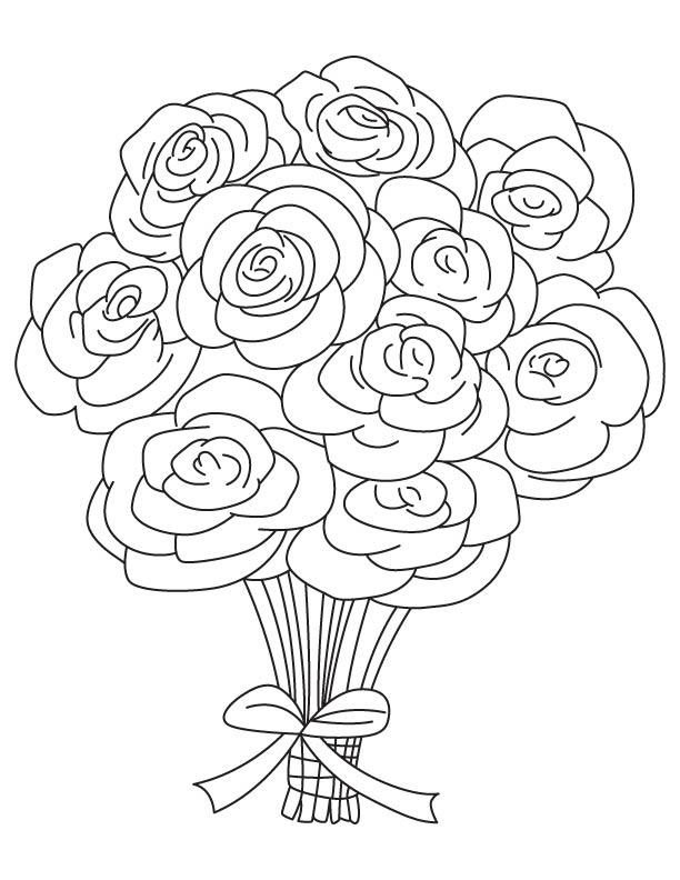 Dibujo para colorear: Rosas (Naturaleza) #161892 - Dibujos para Colorear e Imprimir Gratis