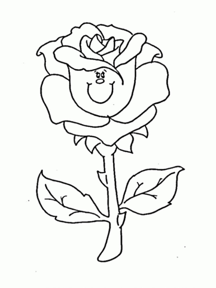 Dibujo para colorear: Rosas (Naturaleza) #161920 - Dibujos para Colorear e Imprimir Gratis