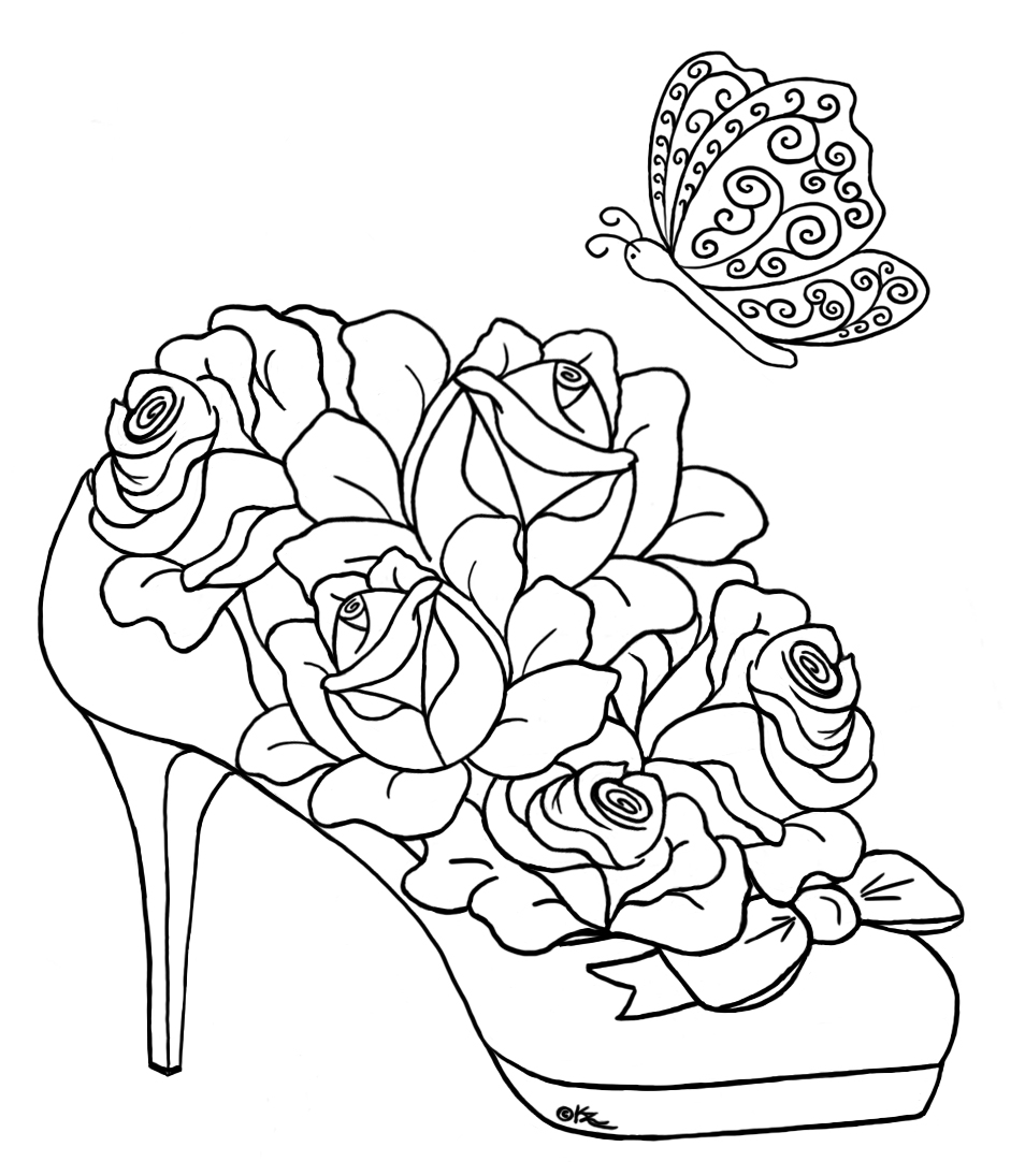 Dibujo para colorear: Rosas (Naturaleza) #161967 - Dibujos para Colorear e Imprimir Gratis