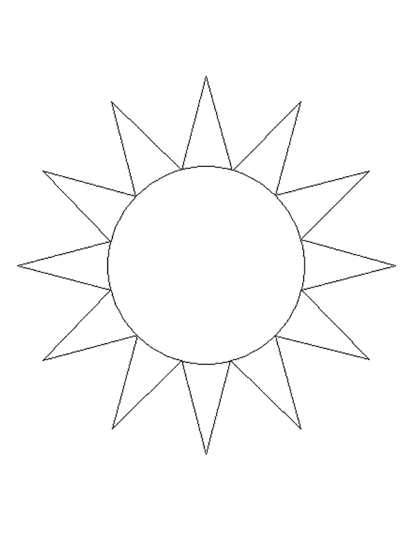 Dibujo para colorear: Sol (Naturaleza) #157936 - Dibujos para Colorear e Imprimir Gratis