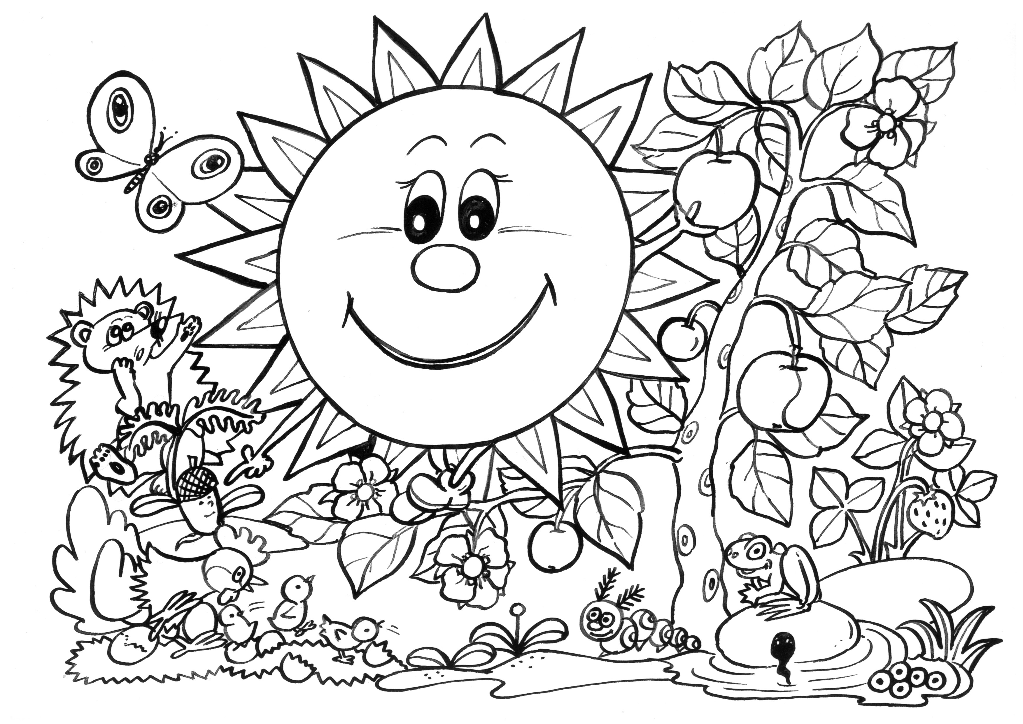 Dibujo para colorear: Sol (Naturaleza) #158179 - Dibujos para Colorear e Imprimir Gratis
