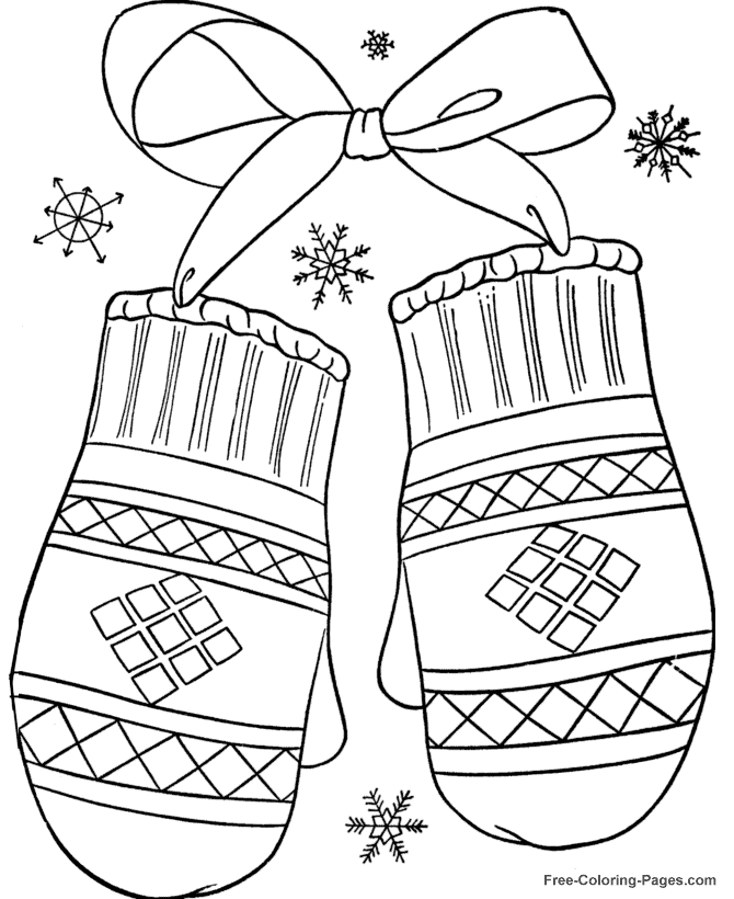 Dibujo para colorear: Temporada de Invierno (Naturaleza) #164404 - Dibujos para Colorear e Imprimir Gratis