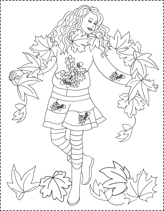 Dibujo para colorear: Temporada de Otoño (Naturaleza) #164053 - Dibujos para Colorear e Imprimir Gratis