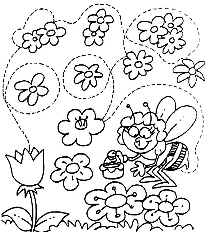 Dibujo para colorear: Temporada de Primavera (Naturaleza) #164824 - Dibujos para Colorear e Imprimir Gratis