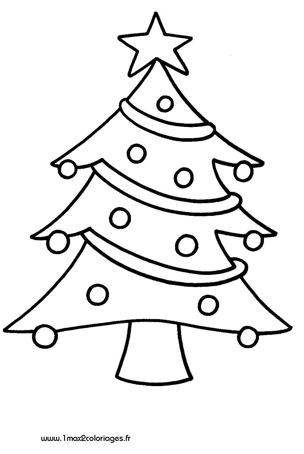 Dibujo para colorear: Arbol de Navidad (Objetos) #167436 - Dibujos para Colorear e Imprimir Gratis