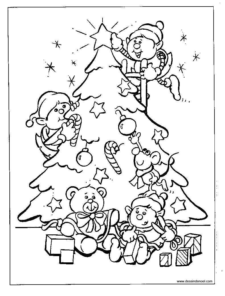 Dibujo para colorear: Arbol de Navidad (Objetos) #167476 - Dibujos para Colorear e Imprimir Gratis