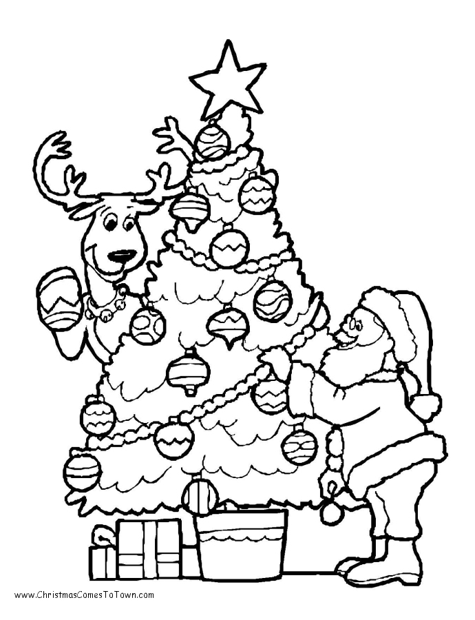 Dibujo para colorear: Arbol de Navidad (Objetos) #167482 - Dibujos para Colorear e Imprimir Gratis