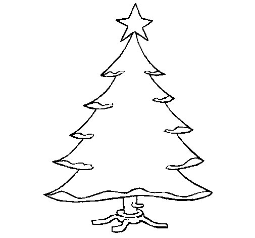 Dibujo para colorear: Arbol de Navidad (Objetos) #167484 - Dibujos para Colorear e Imprimir Gratis