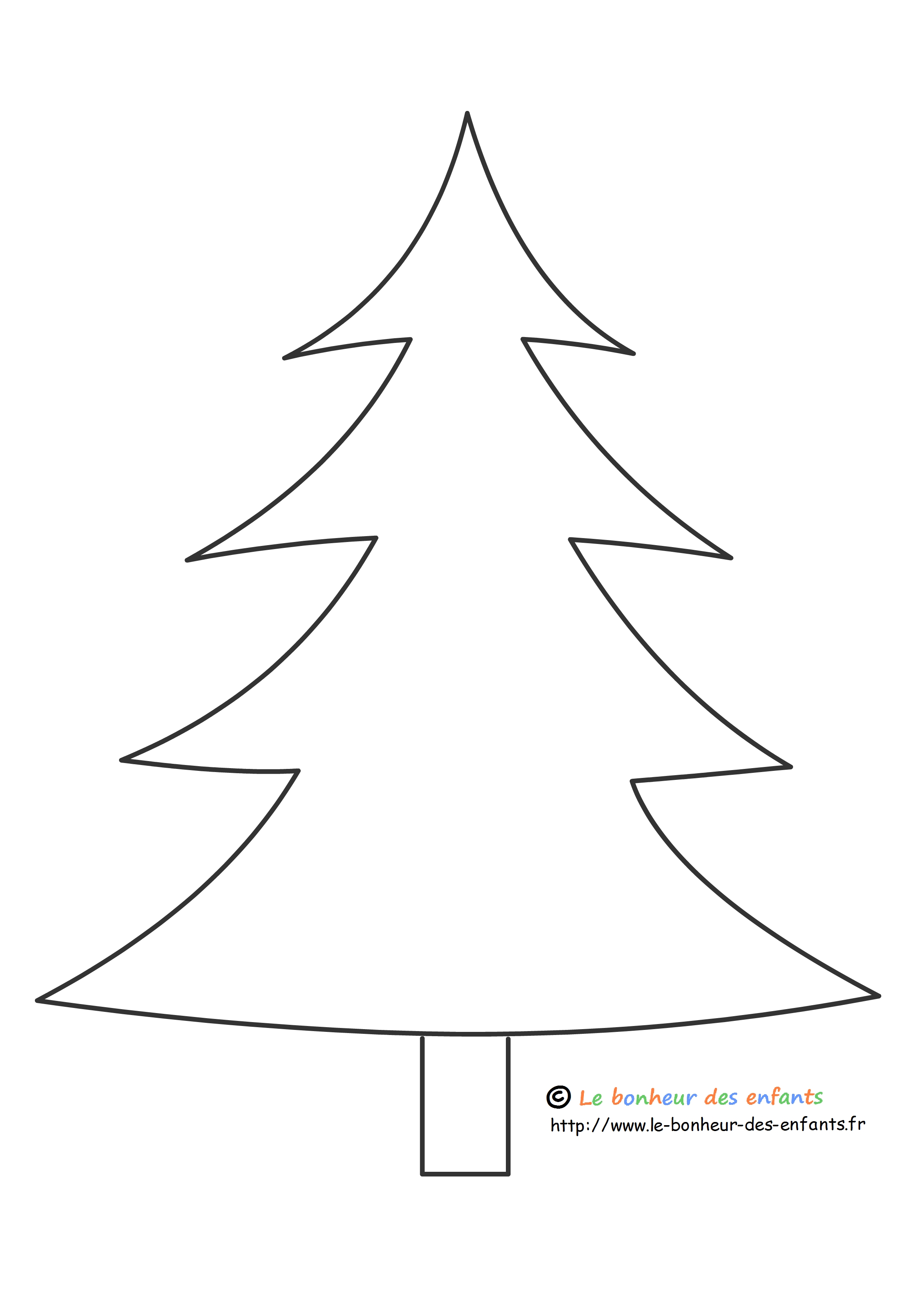 Dibujo para colorear: Arbol de Navidad (Objetos) #167489 - Dibujos para Colorear e Imprimir Gratis