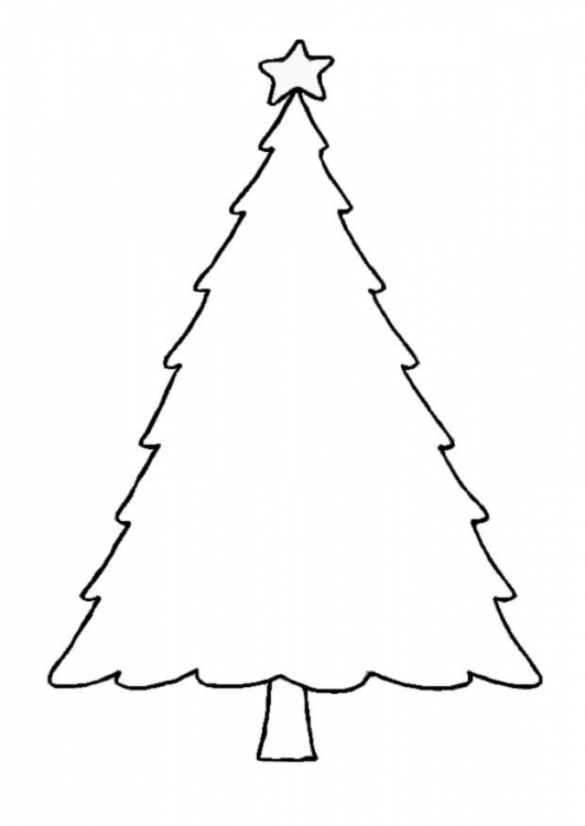Dibujo para colorear: Arbol de Navidad (Objetos) #167494 - Dibujos para Colorear e Imprimir Gratis
