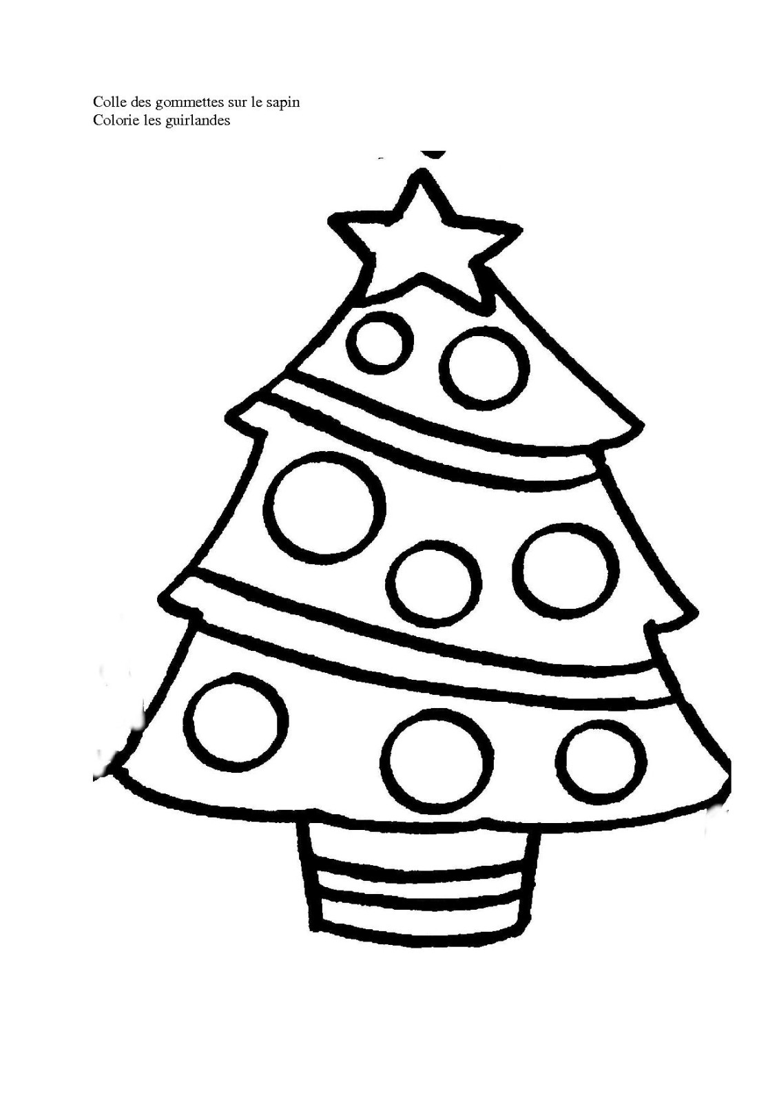 Dibujo para colorear: Arbol de Navidad (Objetos) #167499 - Dibujos para Colorear e Imprimir Gratis
