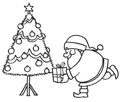 Dibujo para colorear: Arbol de Navidad (Objetos) #167509 - Dibujos para Colorear e Imprimir Gratis