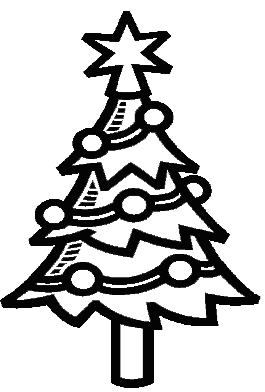 Dibujo para colorear: Arbol de Navidad (Objetos) #167514 - Dibujos para Colorear e Imprimir Gratis