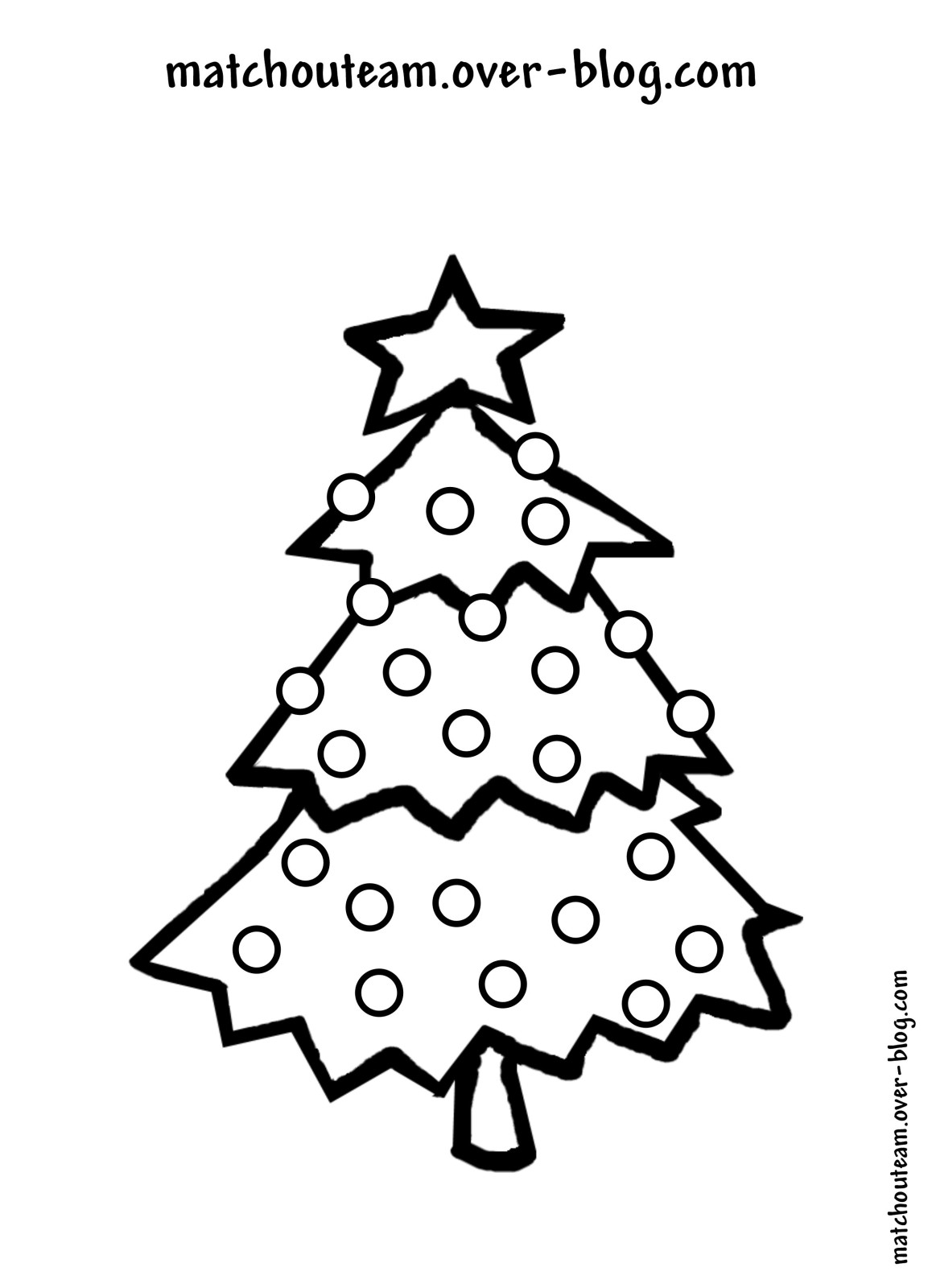 Dibujo para colorear: Arbol de Navidad (Objetos) #167533 - Dibujos para Colorear e Imprimir Gratis