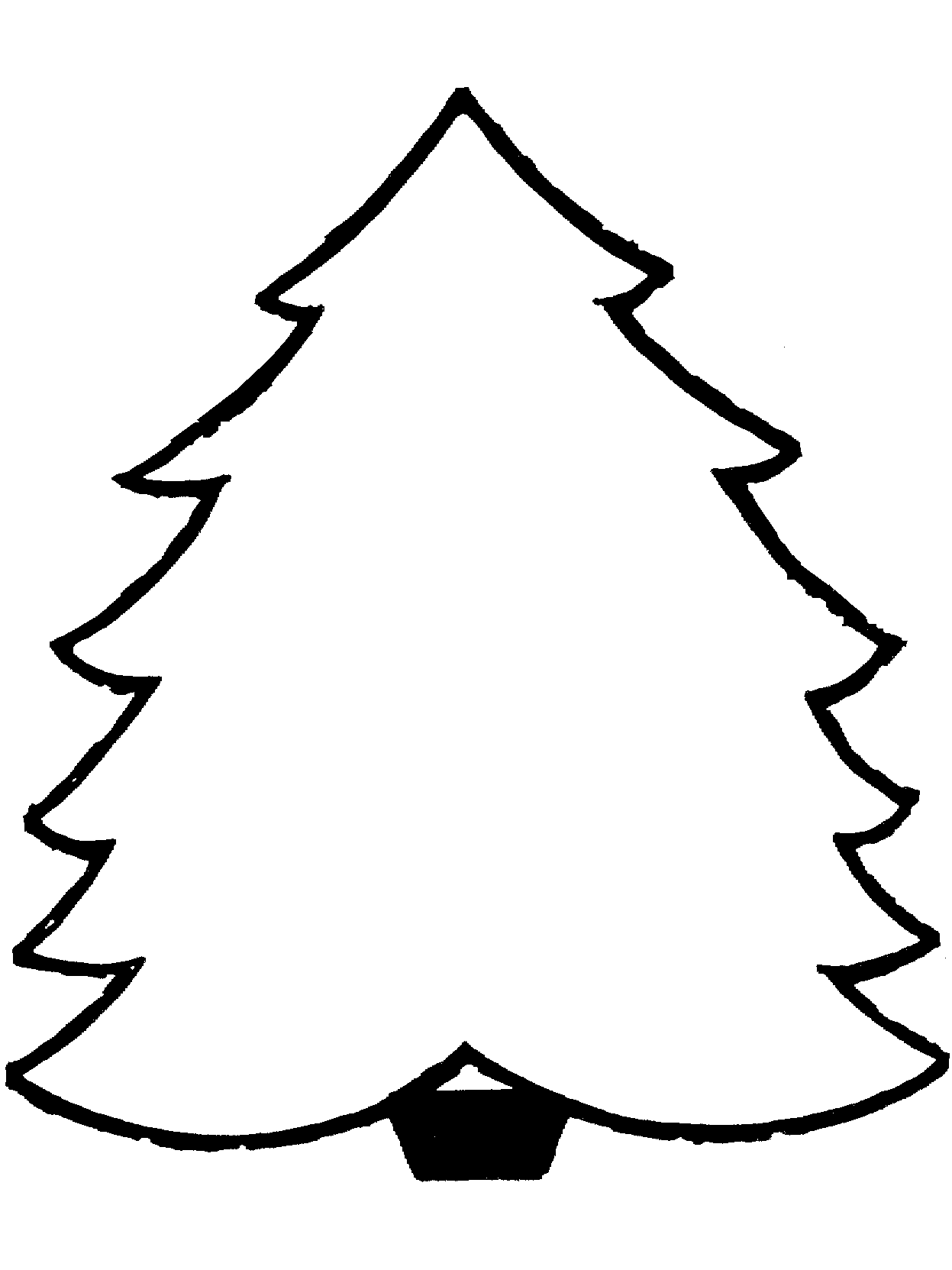 Dibujo para colorear: Arbol de Navidad (Objetos) #167577 - Dibujos para Colorear e Imprimir Gratis
