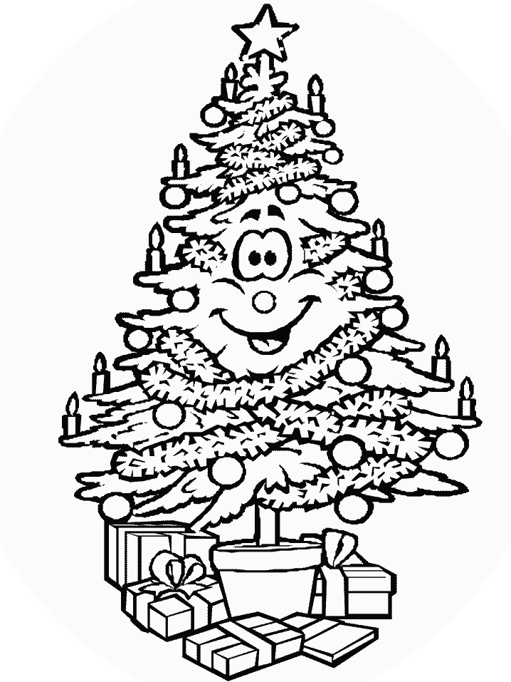 Dibujo para colorear: Arbol de Navidad (Objetos) #167629 - Dibujos para Colorear e Imprimir Gratis