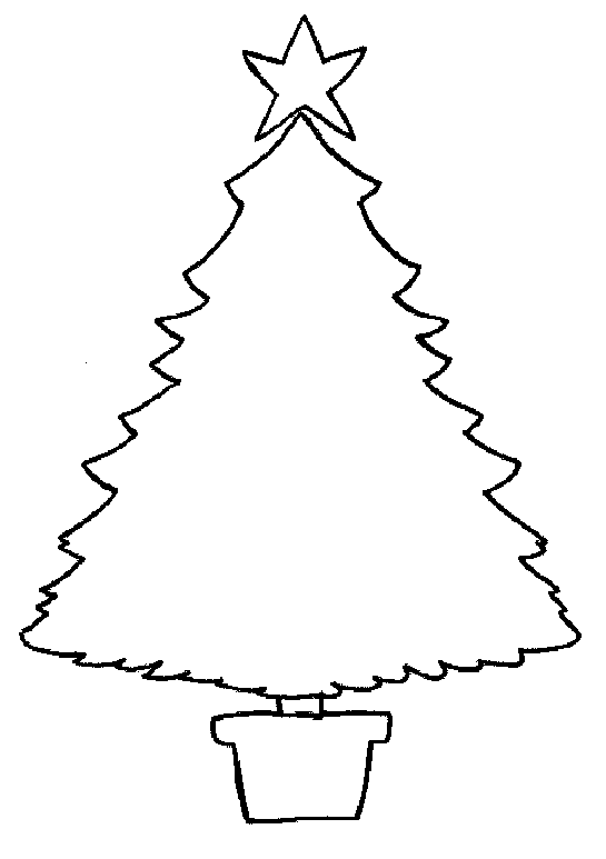 Dibujo para colorear: Arbol de Navidad (Objetos) #167631 - Dibujos para Colorear e Imprimir Gratis