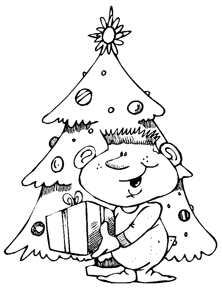 Dibujo para colorear: Arbol de Navidad (Objetos) #167658 - Dibujos para Colorear e Imprimir Gratis