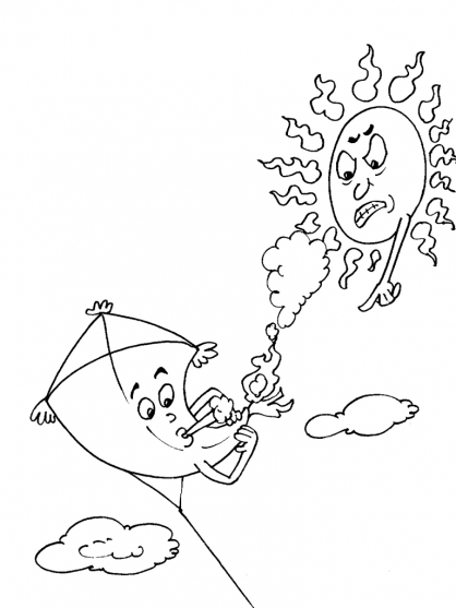 Dibujo para colorear: Cometa (Objetos) #168353 - Dibujos para Colorear e Imprimir Gratis