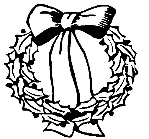 Dibujo para colorear:  Corona de Navidad (Objetos) #169368 - Dibujos para Colorear e Imprimir Gratis