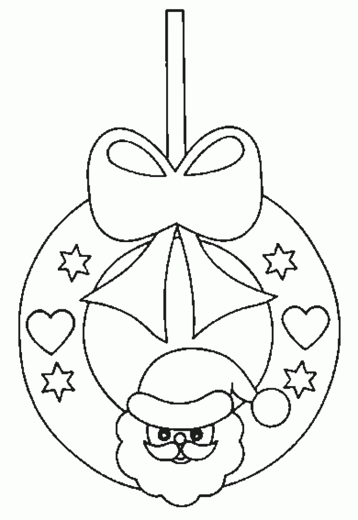 Dibujo para colorear: Corona de Navidad (Objetos) #169406 - Dibujos para Colorear e Imprimir Gratis