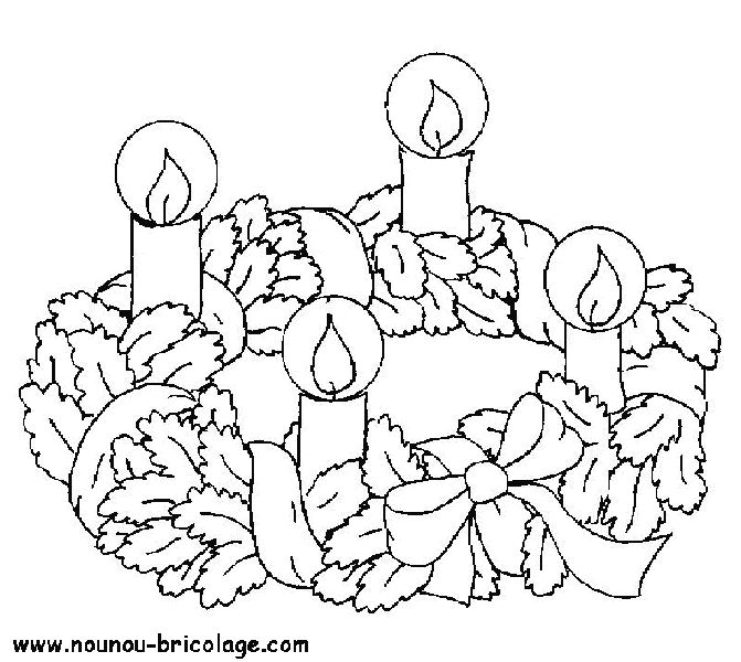 Dibujo para colorear: Corona de Navidad (Objetos) #169429 - Dibujos para Colorear e Imprimir Gratis