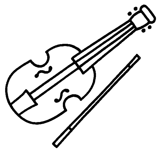 Dibujo para colorear: Instrumentos musicales (Objetos) #167124 - Dibujos para Colorear e Imprimir Gratis