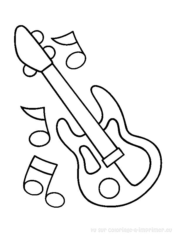 Dibujo para colorear: Instrumentos musicales (Objetos) #167167 - Dibujos para Colorear e Imprimir Gratis