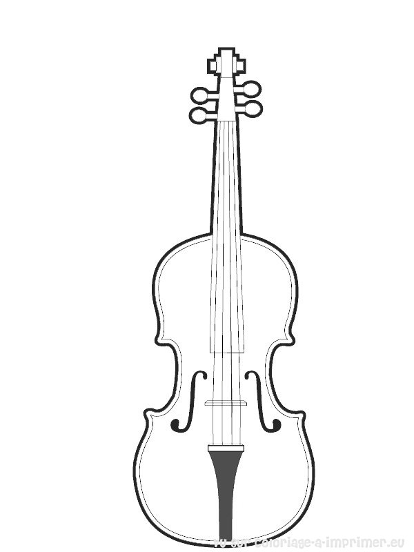 Dibujo para colorear: Instrumentos musicales (Objetos) #167219 - Dibujos para Colorear e Imprimir Gratis